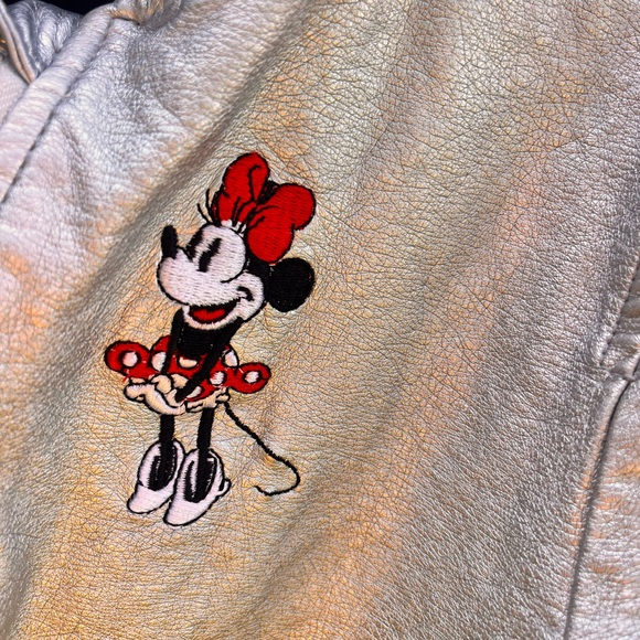 Girls super cute Minnie Mouse varsity jacket. 7/8 - Picture 2 of 5